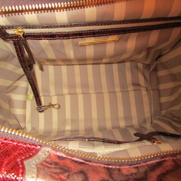 Brahmin  Priscilla  Red Verona Satchel - Picture 6 of 11